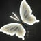 2 Pieces LED Outdoor Simulation Butterfly Lights, Dynamic, Static Holiday Party Decorations for Garden, Wedding, Event