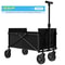 Black Small Handcart Folding Outdoor Garden Cart Collapsible Utility Wagon For Shopping Picnic Be 1