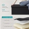 Folding Storage Ottoman Bench (43 Inches), Versatile Footrest, Coffee Table & Storage Chest with Soft Padded Seat