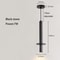Nordic Modern LED Pendant Lamp Minimalist Long Line Hanging Ceiling Light for Bedroom, Bedside, Black Stone, Home Decor
