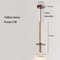 Nordic Modern LED Pendant Lamp Minimalist Long Line Hanging Ceiling Light for Bedroom, Bedside, Black Stone, Home Decor