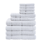 Towel Set with Upgraded Softness & Durability, Premium Cotton Bath Towels, Hand Towels & Washcloths for Everyday Use