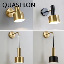 adjustable wall lights nordic, led iron bedside wall lamps for bedroom, aisle, stair, indoor lighting sconce home decor