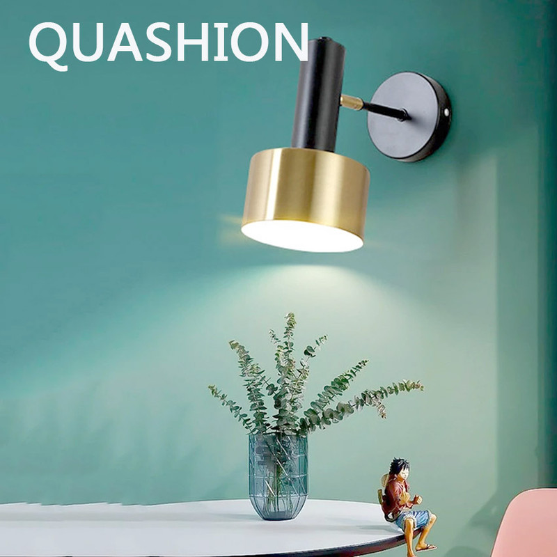 Adjustable Wall Lights Nordic, LED Iron Bedside Wall Lamps for Bedroom, Aisle, Stair, Indoor Lighting Sconce Home Decor