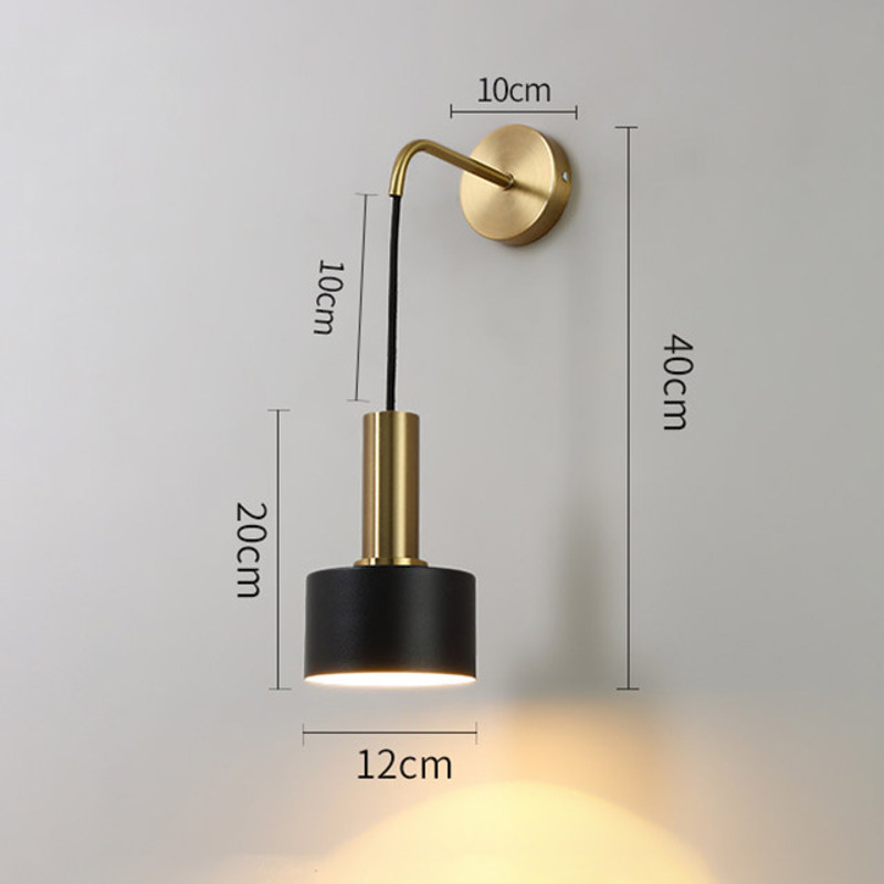 Adjustable Wall Lights Nordic, LED Iron Bedside Wall Lamps for Bedroom, Aisle, Stair, Indoor Lighting Sconce Home Decor