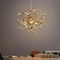 Nordic LED Chandelier, Stainless Steel Chrome Leaf Design for Living Room, Dining Room Bar Table, Modern Personality