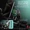 Motorcycle Phone Holder Handlebar Mount, Wireless Charger, USB-C Fast Charging, 1-Second Lock Release, Camera Friendly