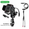 Motorcycle Phone Holder Handlebar Mount, Wireless Charger, USB-C Fast Charging, 1-Second Lock Release, Camera Friendly
