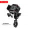 Motorcycle Phone Holder Handlebar Mount, Wireless Charger, USB-C Fast Charging, 1-Second Lock Release, Camera Friendly