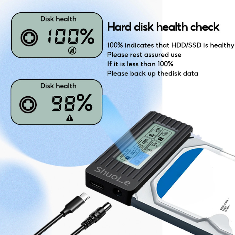 High-Speed USB to SATA Adapter Converter Cable USB to SATA Converter for SSD HDD External Hard Drive Adapter Accessories