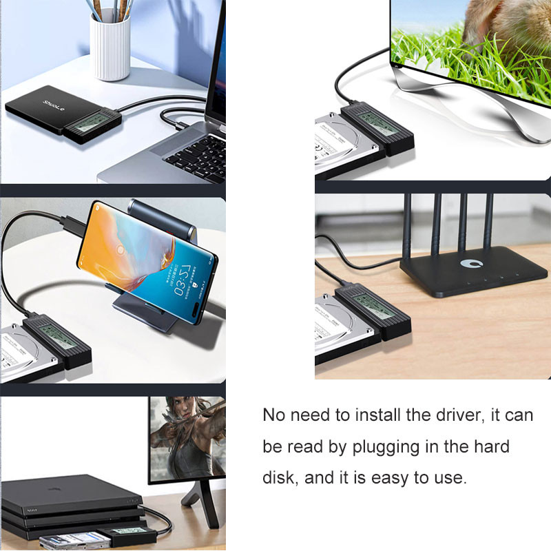 High-Speed USB to SATA Adapter Converter Cable USB to SATA Converter for SSD HDD External Hard Drive Adapter Accessories