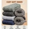 Mens Winter Warm Socks Thick Towel MidCalf Thermal Boot Socks AntiCold Solid Color Outdoor Snow Soc 2