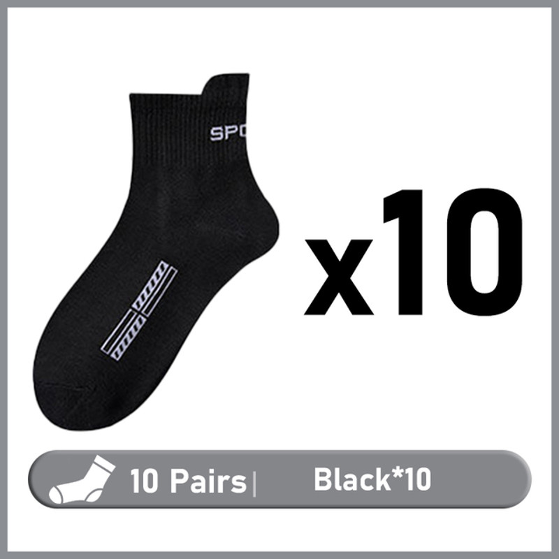 Mens Casual Socks High Quality Cotton Breathable Running Sports Sox Spring Autumn Male Socks Plus S 4