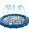Kids Sprinkler Play Pad Mat Outdoor Lawn Beach, Inflatable Water Spray Splash Cushion for Childrens Summer Water Games