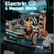 Robotime Rokr Electric Model Kits Marble Spaceport, 3D Wooden Puzzles Brain Teaser Building Toy & Unique Gift