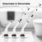 Cordless Electric Spin Scrubber, Power Scrubber with 8 Replaceable Brush Heads & Adjustable Extension Handle