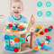 Montessori Wooden Tool Box Set for Kids, Simulation Maintenance Screw Puzzle Pretend Play Repair Toys Educational Gift