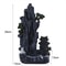 Waterfall Backflow Incense Burner, Zen Meditation Decor with Micro Landscape for Tea Room, Yoga & Relaxation