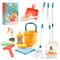 Kids Cleaning Set, Complete Housework Supplies Kit with Dustpan, Broom, Bucket & Mop, Fun Play House Toys