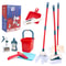 Kids Cleaning Set, Complete Housework Supplies Kit with Dustpan, Broom, Bucket & Mop, Fun Play House Toys