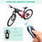 HeavyDuty Bike Lock With Burglar Alarm 110dB Waterproof Bicycle Cable Lock Remote Control 4Digit P 4