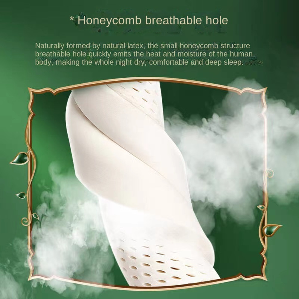 TAIHI Thailand Latex Pillow For Neck Pain Protect Vertebrae Health Care Orthopedic Pillow With Mass 1