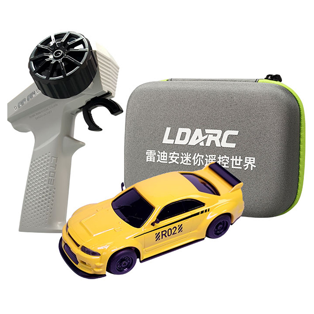LDARC R02 Mini RC Sports Car, Scale Simulated Electric Remote Control Model, RTR for Adults & Childrens Tabletop Toy