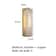 Rectangle Natural Marble LED Wall Light, Copper, Gold Black Sconce for Foyer, Bedside, or Aisle Hallway, Entryway Light