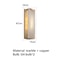 Rectangle Natural Marble LED Wall Light, Copper, Gold Black Sconce for Foyer, Bedside, or Aisle Hallway, Entryway Light
