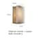 Rectangle Natural Marble LED Wall Light, Copper, Gold Black Sconce for Foyer, Bedside, or Aisle Hallway, Entryway Light