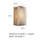 Rectangle Natural Marble LED Wall Light, Copper, Gold Black Sconce for Foyer, Bedside, or Aisle Hallway, Entryway Light