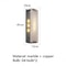 Rectangle Natural Marble LED Wall Light, Copper, Gold Black Sconce for Foyer, Bedside, or Aisle Hallway, Entryway Light