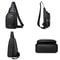 Vintage Luxury Mens Crossbody Bag Durable PU Leather Chest Pack Shoulder Bag For HandsFree Conveni 4