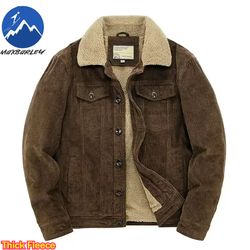 winter male cotton jackets padded warm loose parka coat corduroy short jacket man solid fur collar windbreaker