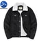 Winter Male Cotton Jackets Padded Warm Loose Parka Coat Corduroy Short Jacket Man Solid Fur Collar Windbreaker