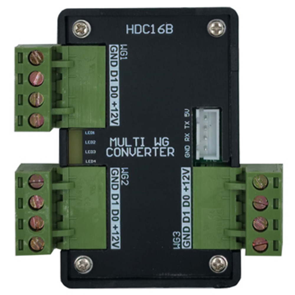 Universal Wiegand 26/34 to USB Converter, WG to RS232 & TCP/Ethernet Adapter for Access Control