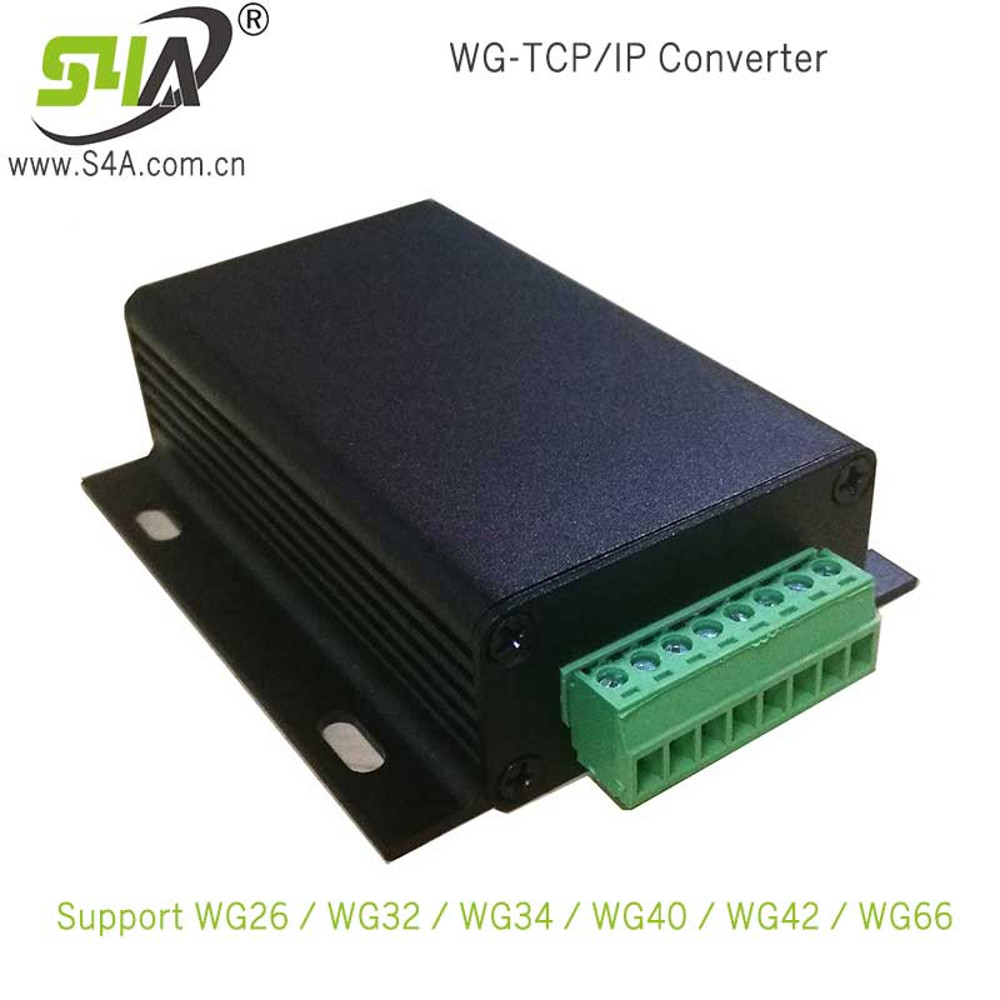 Universal Wiegand 26/34 to USB Converter, WG to RS232 & TCP/Ethernet Adapter for Access Control