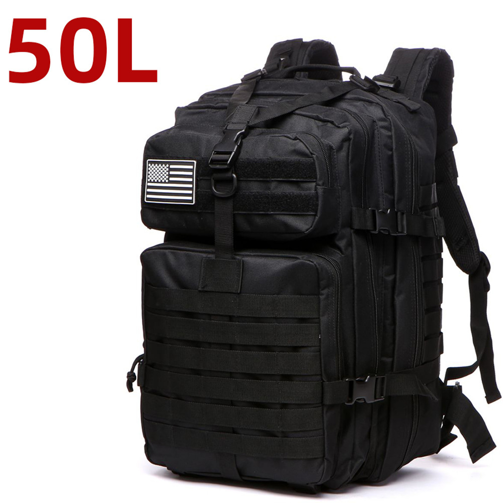 Waterproof Tactical Backpack Sturdy Nylon Hiking Camping Trekking Fishing Hunting Sports Bag Outdoo 11