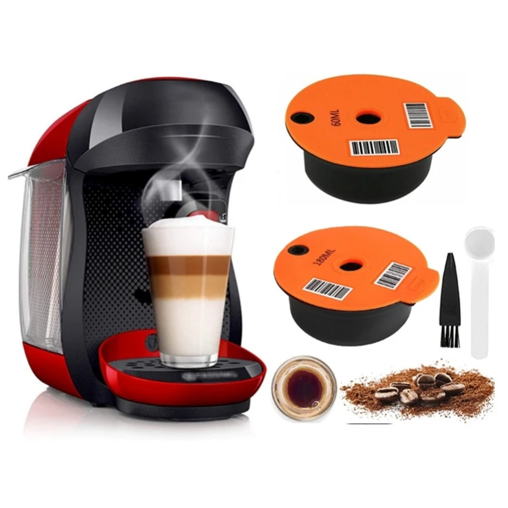 Reusable Coffee Capsule Pods For Tassimo Coffee Machine Refillable Filter Maker Pod Compatible EcoF 0