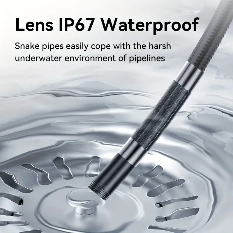 Industrial Rotary Piping Video Endoscope with 360° Articulation Inspection Camera for Car & Smartphone Inspections