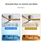 Whisper-Quiet Flush Mount Ceiling Fan with Light , Blade Carved Wood Design, Remote Control & Reversible Motor