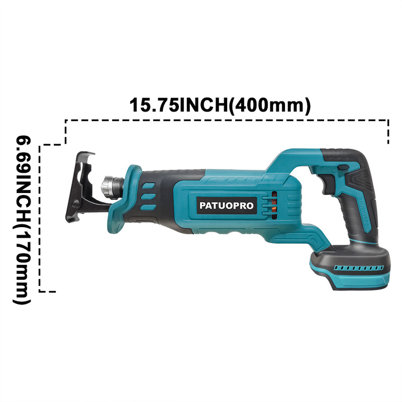 Brushless Reciprocating Saw With Blades Rechargeable Electric Saw For Woodworking Metal Cutting Po 5