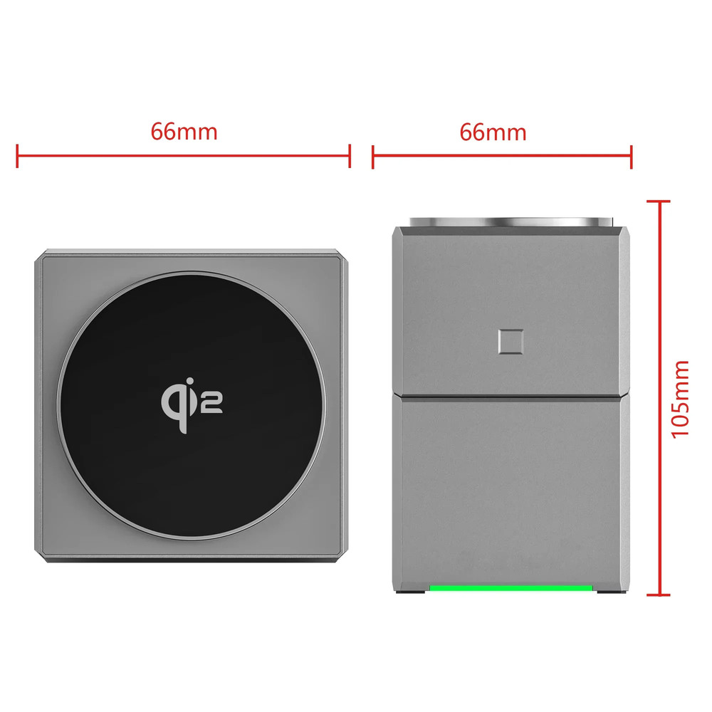 Touch Autorotation MagSafe Magnetic Wireless Charger for Android, iPhone, iWatch & AirPods Fast Charging Dock Station