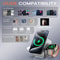 Touch Autorotation MagSafe Magnetic Wireless Charger for Android, iPhone, iWatch & AirPods Fast Charging Dock Station