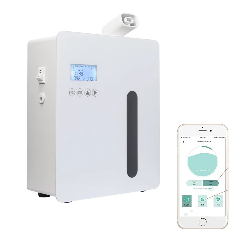 Wall Mounted Essential Oil Diffuser Hotel Aroma Diffuser Bluetooth APP Control HVAC Scent Machine 0