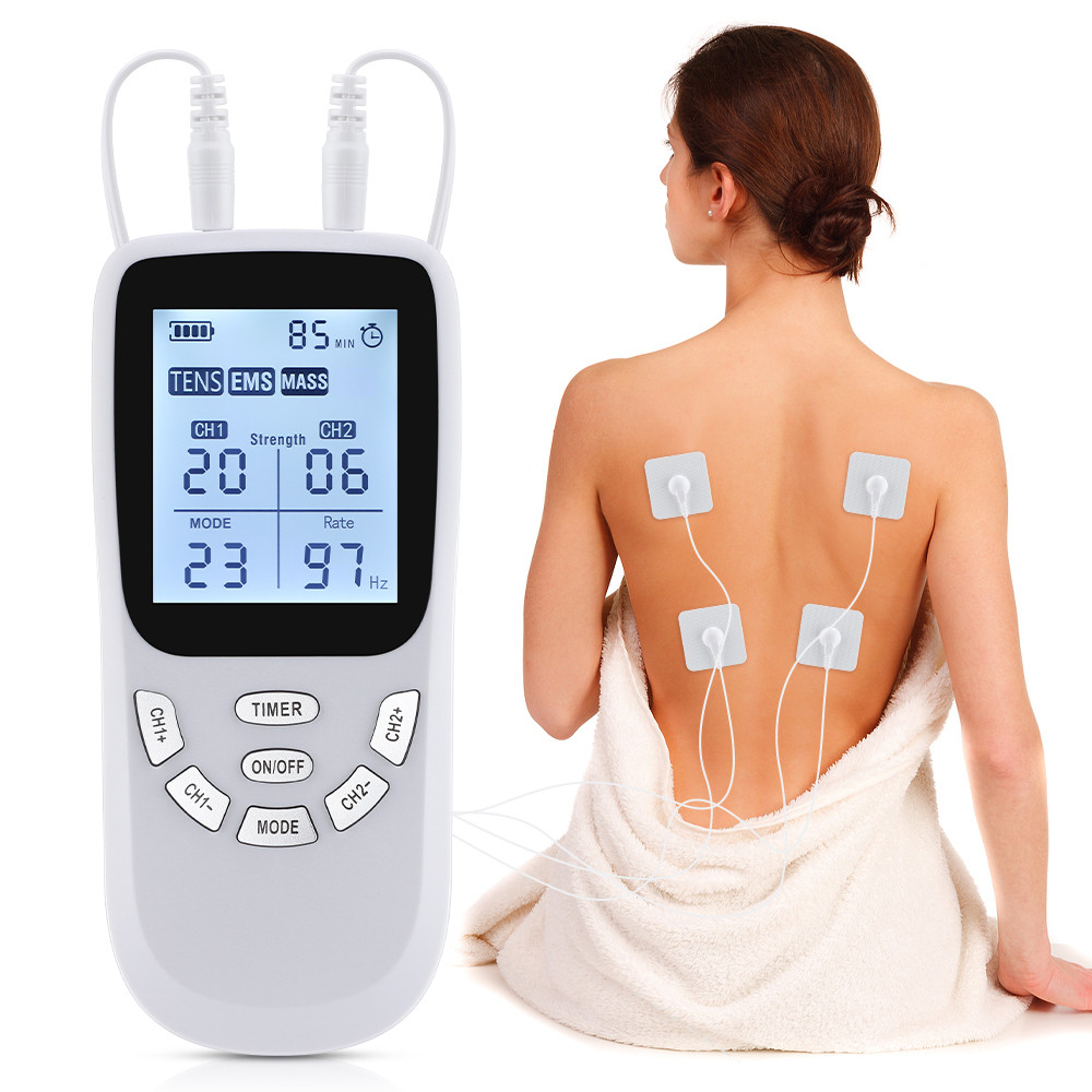 Professional TENS Pulse Physiotherapy Machine Full Body Back Massager Muscle Electrostimulator, Muscle Recovery