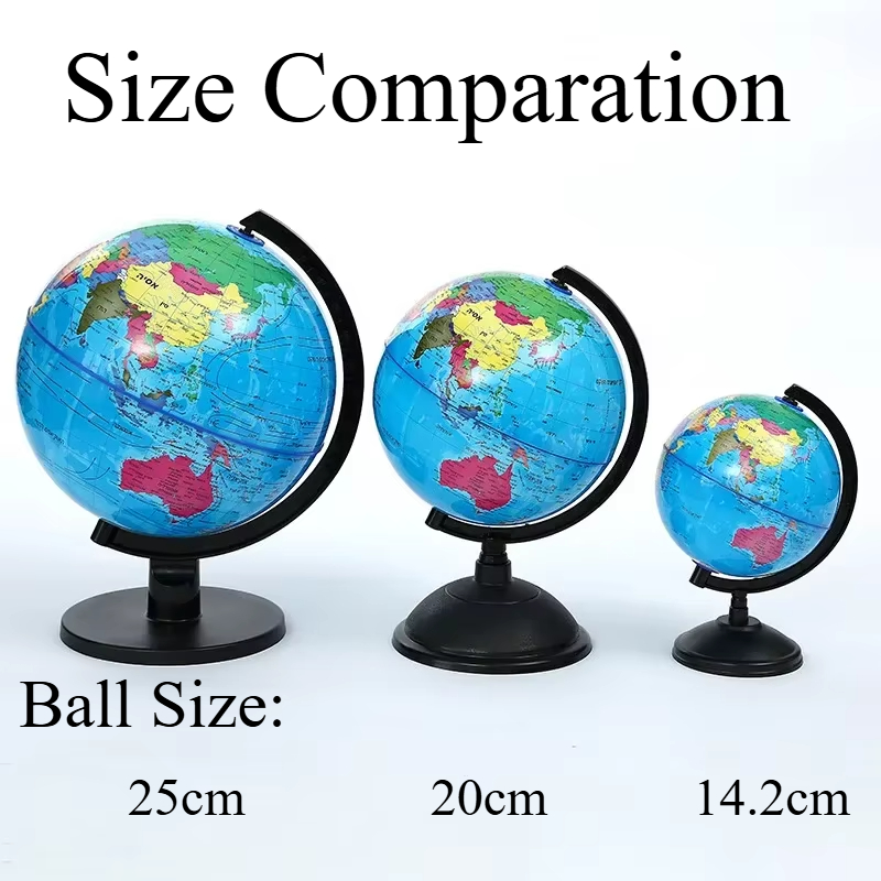 Jewish Character Desktop Rotating Teaching Earth Globe Hebrew World Terrestrial Globe For Classroom 5