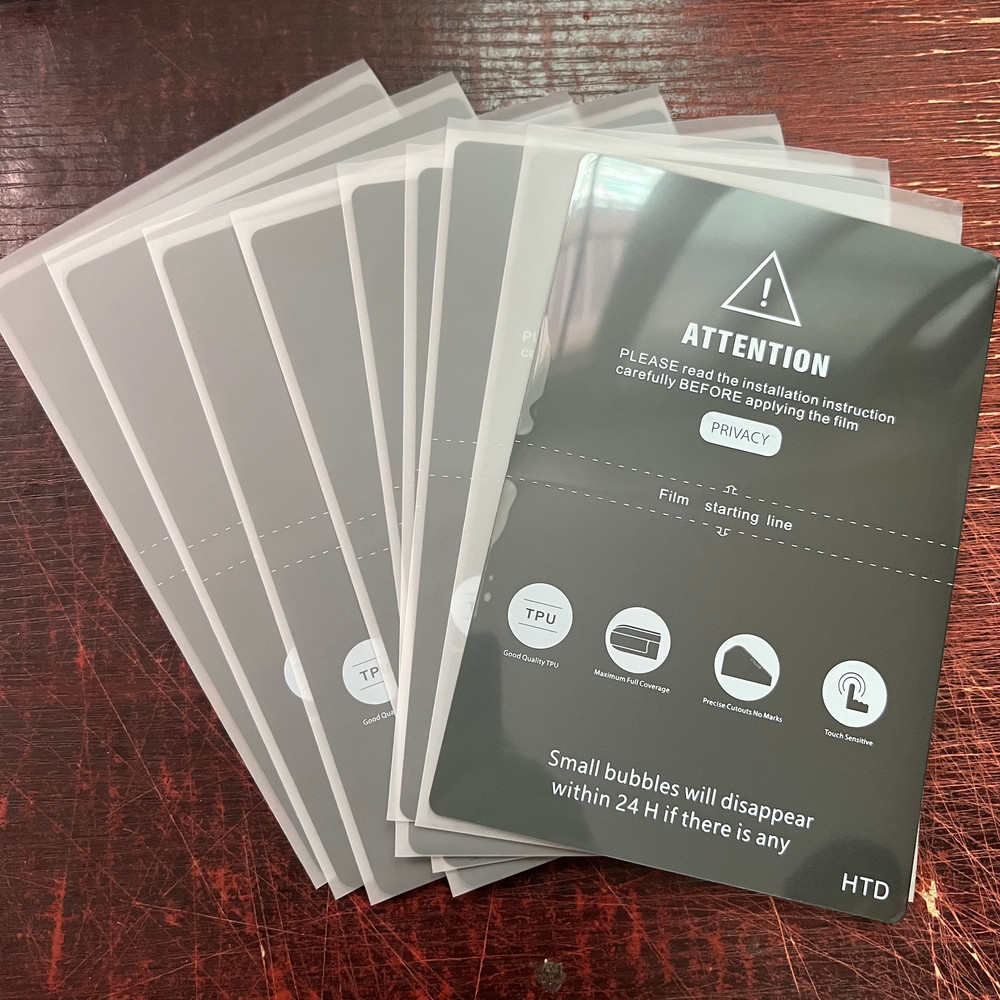 TPU MATTE Anti-Peep Frosted Hydrogel Film, Privacy Protection Flexible Screen Protector for Mobile Cutting Machine