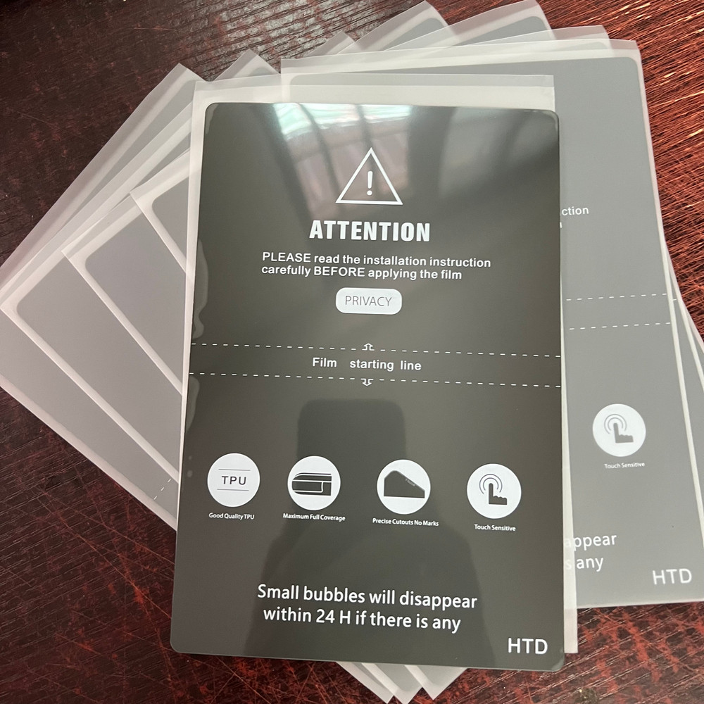 TPU MATTE Anti-Peep Frosted Hydrogel Film, Privacy Protection Flexible Screen Protector for Mobile Cutting Machine