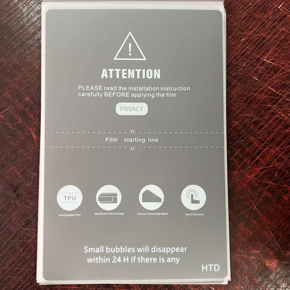 TPU MATTE Anti-Peep Frosted Hydrogel Film, Privacy Protection Flexible Screen Protector for Mobile Cutting Machine